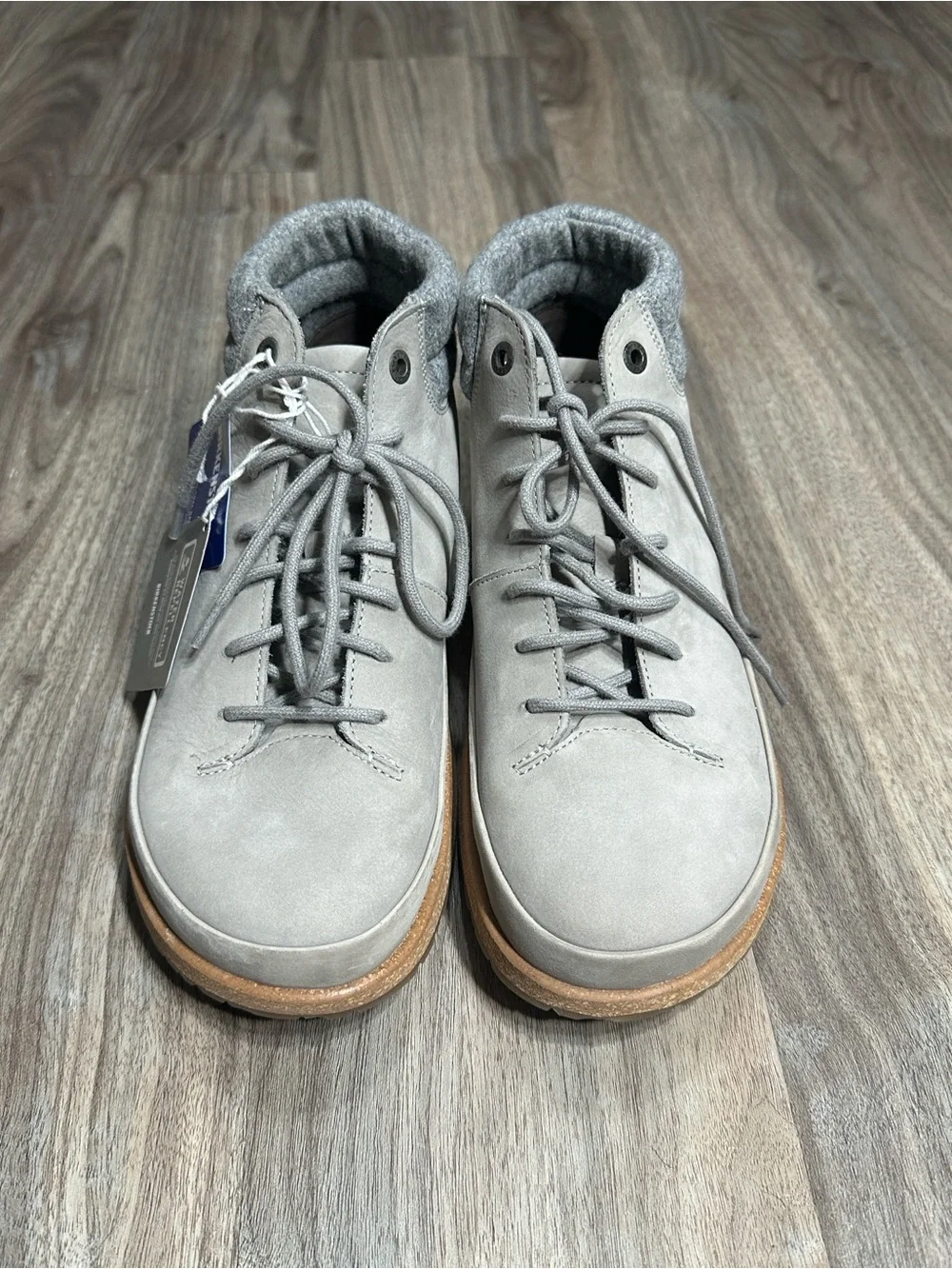 Birkenstock Honnef High Gray Boots EU 41 ,8/8.5 US NWT Leather Lace Up.